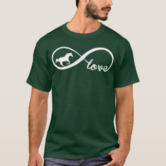 T-shirt Cheval Lover Cadeau Infinite Amour Infinity drôle