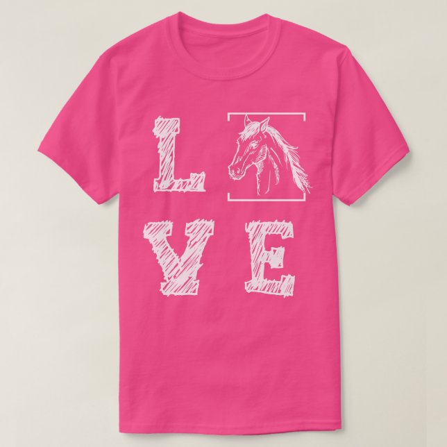 T-shirt Cheval Lover Cadeau Sport Cheval (Design devant)