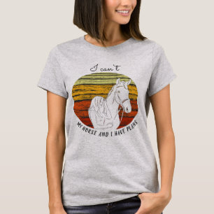 T-shirt Cheval Lover - Cheval et moi avons des plans