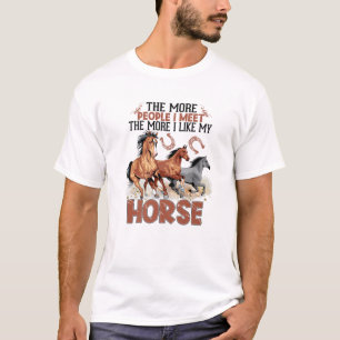 T-shirt Cheval Lover Equestre Équitation équitation Girls