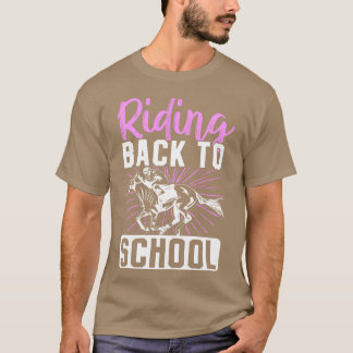 T-shirt Cheval Lover Équestre équitation Retour école ami