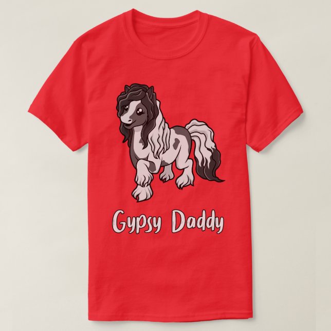 T-shirt Cheval Lover Gypsy Daddy (Design devant)