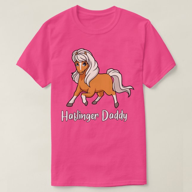 T-shirt Cheval Lover Haflinger Daddy (Design devant)