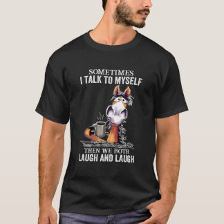 T-shirt Cheval Lover - Je Me Parle Alors Nous Rivalisons T