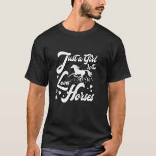 T-shirt Cheval Lover Juste Une Fille Qui Aime Les Chevaux 