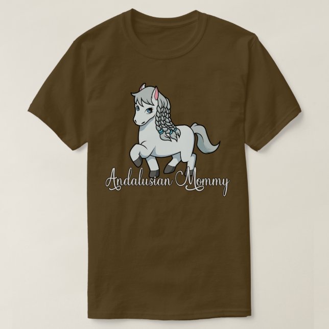 T-shirt Cheval Lover maman andalouse (Design devant)