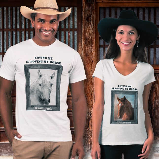 T-shirt Cheval Lover personnalisé unique (Créateur téléchargé)