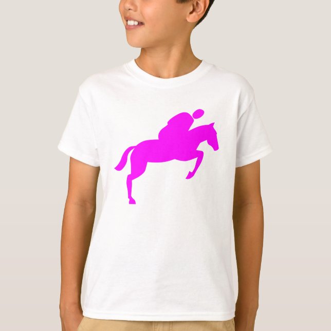 T-shirt Cheval - Magenta (Devant)