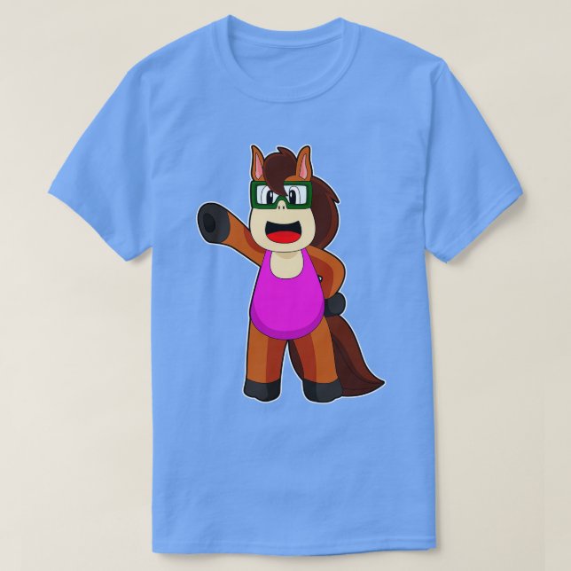 T-shirt Cheval maillot de bain (Design devant)