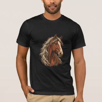 T-Shirt Cheval Majestueux – Design pour amateur de