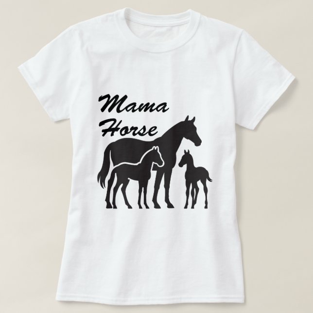 T-shirt cheval mama (Design devant)