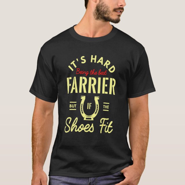 T-shirt Cheval Meilleur Farrier Mais Si Farrier (Devant)