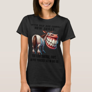 T-shirt Cheval Mignon Avec L'âge Vient De Nouvelles Compét