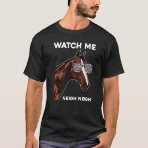 T-shirt Cheval Mignon Course Promenade Animal Regarder à C