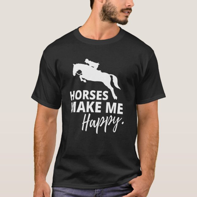 T-shirt Cheval Mignon Pour Cheval (Devant)