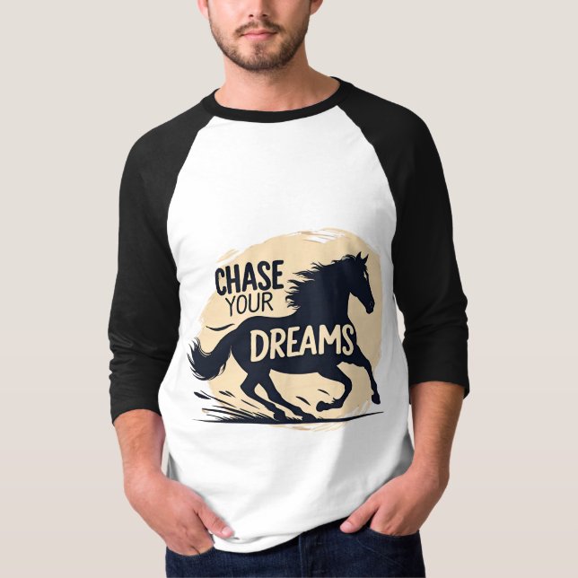 T-shirt Cheval minimaliste (Devant)