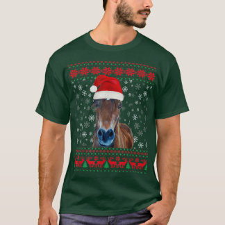 T-shirt Cheval moche pull de Noël