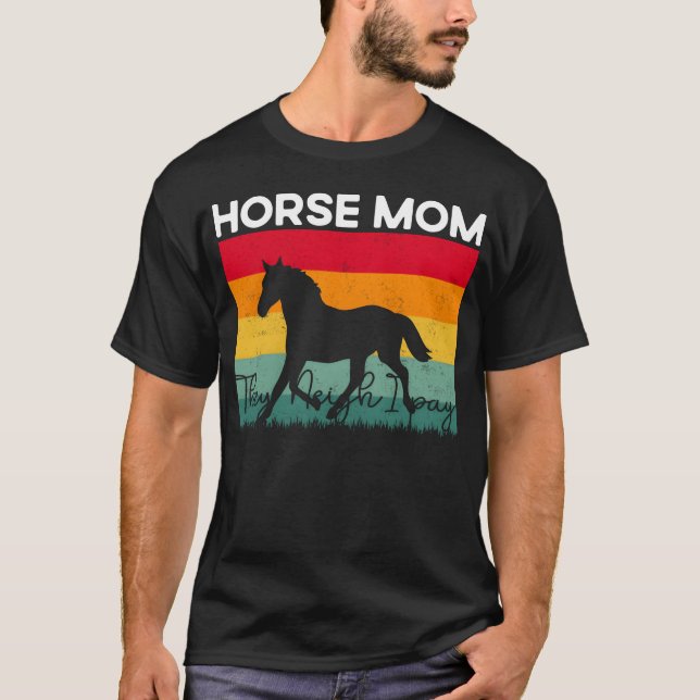 T-shirt Cheval Momhey Neigh I Pay girl (Devant)
