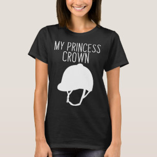 T-shirt Cheval Mon Princesse Couronne équitation T