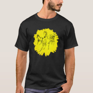 T-shirt Cheval Motif Cheval Élégant Crinière Colorée Anima