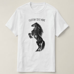 T-shirt Cheval Mustang droit avec texte personnali