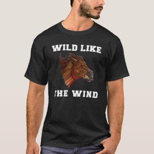 T-shirt Cheval Mustang Sauvage Mustang Sauvage Comme Le