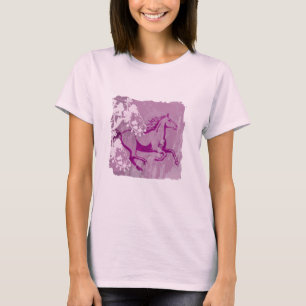 T-shirt Cheval mystique de jardin (lt Purple)