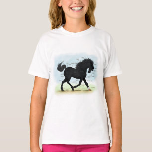 T-shirt Cheval noir avec carte d'anatomie Star & Sock