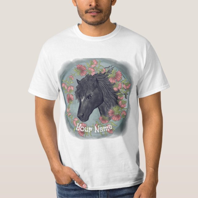 T-shirt Cheval noir Bellflower (Devant)