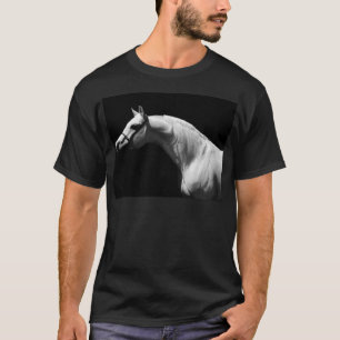 T-shirt Cheval noir et blanc