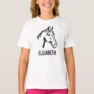 T-shirt Cheval noir et blanc Lover Tee