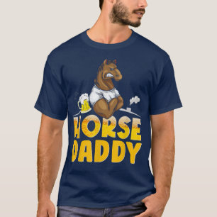 T-shirt Cheval papa Cheval Papa Fermier Volaille Fermier