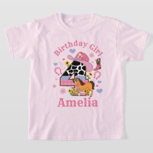 T-shirt Cheval Party Quatrième anniversaire chemise Rodeo