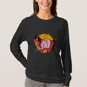 T-shirt Cheval Peignoir Cheval Silhouette Cheval Bain Chev