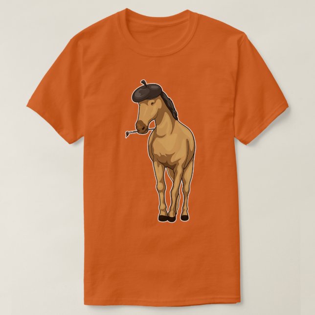 T-shirt Cheval Peintre pinceau (Design devant)