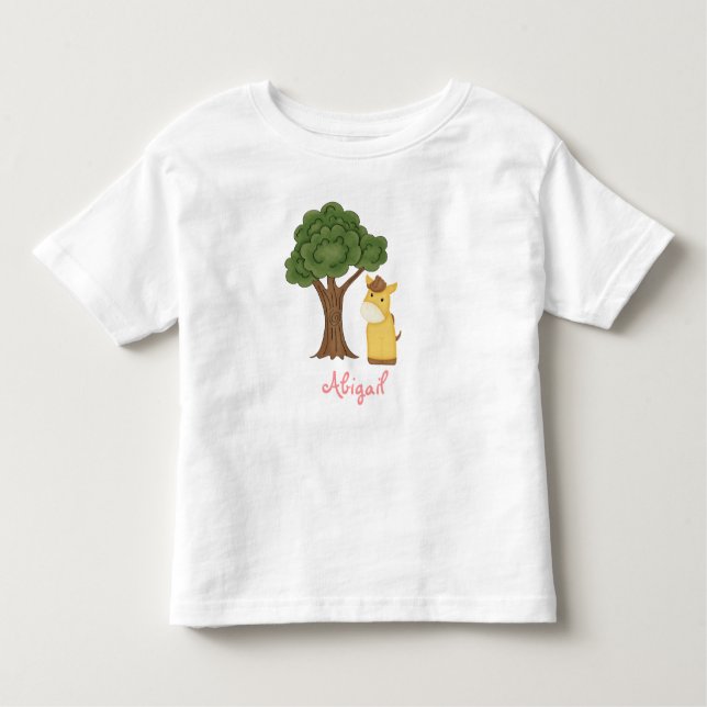 T-shirt Cheval personnalisé pour les filles (Devant)