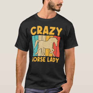 T-shirt Cheval Pour Femmes Maman Cheval Hippique Course