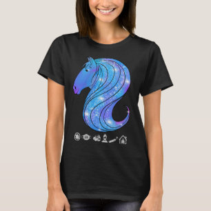 T-shirt Cheval pour filles Graphic Plus Taille équitation