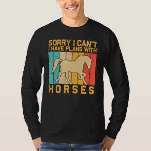 T-shirt Cheval Pour Hommes Femmes Cheval Hippique Course