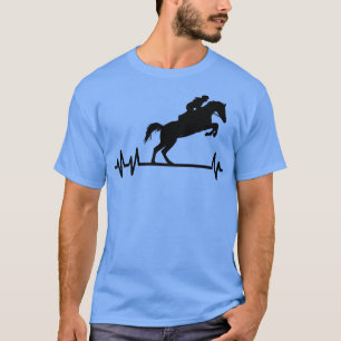 T-shirt Cheval Pulse Rider Heartbeat Equestrian