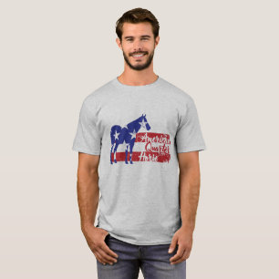 T-shirt Cheval quart américain