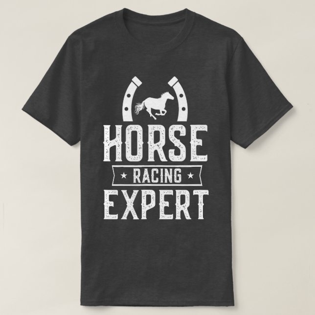 T-shirt Cheval Racing Expert Horses Race Gallop Racer (Design devant)