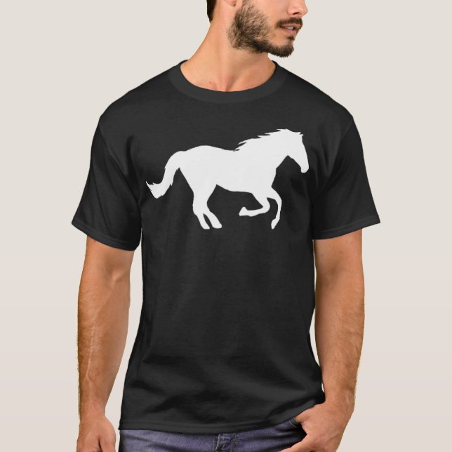 T-shirt cheval radio jouer poney (Devant)