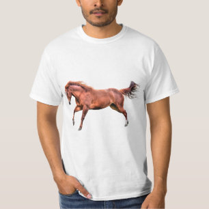T-shirt Cheval Red Dun Spiritué Coureur Cantering Jouer