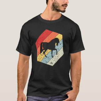 T-shirt Cheval Rétro Équitation Cowgirl Western
