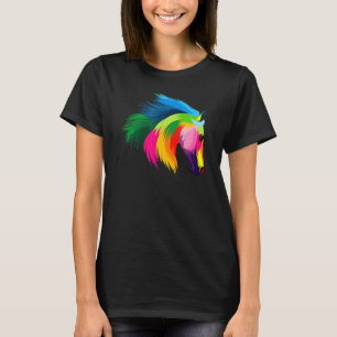 T-shirt Cheval Rider Animal Cute Coloré Cheval équitation