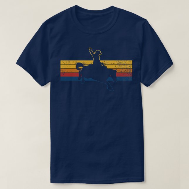 T-shirt Cheval Rodeo Cowboy Équitation 1 (Design devant)