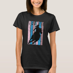 T-shirt Cheval Rose Rétro équitation Femmes Motivationnel 