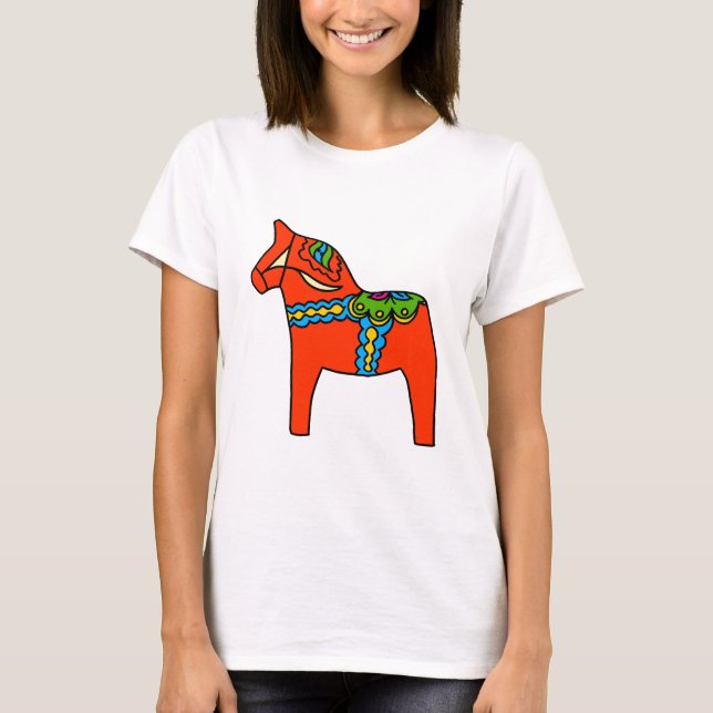 T-shirt Cheval rouge de Dala (Devant)