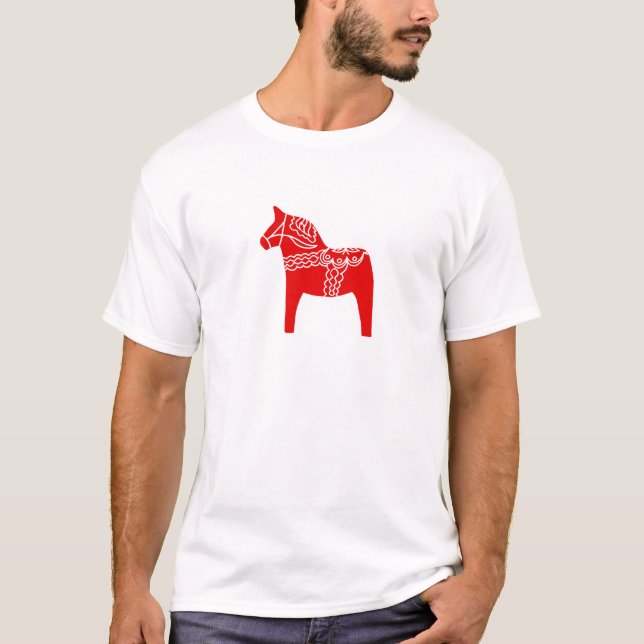 T-shirt Cheval rouge de Dala (Devant)